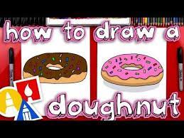 How To Draw A Doughnut Art For Kids Hub Art For Kids Hub Art Drawings For Kids Art For Kids