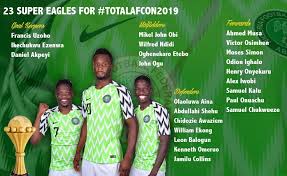 Discover the path to becoming an eagle scout with this thorough timeline outlining the important dates of this honorable accomplishment. Nigeria Super Eagles Team List For Afcon 2019 Allafrica Com