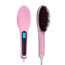 Rc Digital Anti Static Ceramic Hair Straightener Heating Detangling Hair Brush Paddle Brush For Faster Straig Hair Detangler Detangling Hair Brush Ceramic Hair
