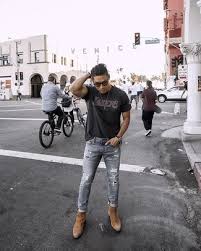 Shop designer chelsea boots for men on farfetch for a variety of style to suit your personal aesthetic. Grey Ripped Jeans With Tan Chelsea Boots Outfits For Men 14 Ideas Outfits Lookastic