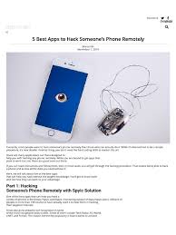 Remotely hacking someone's phone for free. 5 Best Apps To Hack Someone S Ph Opinion What Mobile Pdf I Cloud Ios