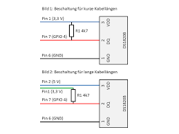 The part is also relatively low cost and only requires an additional 4k7 pull up resistor. Mehrere Ds18b20 Anschliessen Raspberry Pi A A Und Zero Deutsches Raspberry Pi Forum