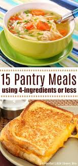 15 Cheap Pantry Meals With 4 Ingredients Or Less Free Printable Cheap Easy Meals Quick Cheap Meals Easy Cheap Dinners