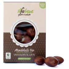 Due piccoli frutti della terra: Mandorelli Mandorle Ricoperte Di Cioccolato Al Latte 120 Gr Comprartigiano