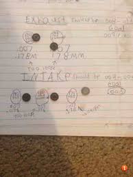 Triumph Universal Valve Shim Calculator Tool Valve Shim Chart