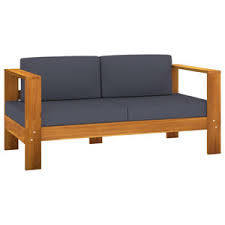 The accuweather shop is bringing you great deals on lots of fdit. Vidaxl 2 Seater Garden Sofa With Cushions Gray Aluminum Outdoor Bench Chair Transitional Outdoor Sofas By Vida Xl International B V Houzz