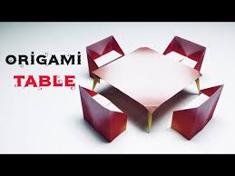Kagittan Masa Yapimi How To Make Origami Table Youtube