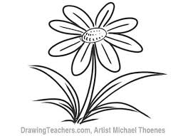Black And White Cartoon Images Of Flowers Cartoon Flower How To Draw A Flower Step By Step Cartoon Flowers Flower Drawing Flower Drawing Tutorials