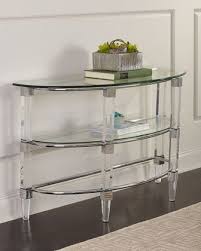 Shane Demi Chrome Console Table Console Table Modern Console Tables Iron Console Table