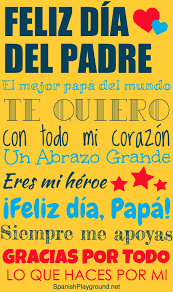 Feliz día a todos los padres que día a día se esfuerzan por darles una vida mejor a sus hijos ♥ #afphabitat #afiliadosaunavidamejor. Dia Del Padre Printable Posters Spanish Playground