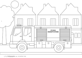 Fire truck kids educational coloring pages. Free Fire Truck Colouring Page Little Grippers Store Nz
