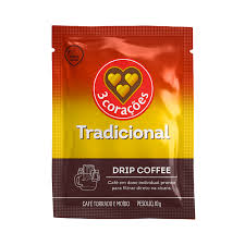 Café Drip Torrado e Moído Tradicional 10g 3 Corações — 3 Corações