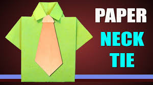 Father's day is almost here! How To Make A Paper Neck Tie Easily Youtube