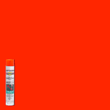 Rust Oleum Professional 26 Oz Mega Fluorescent Red Orange 2x Distance Inverted Marking Spray Paint 6 Pack 350994 The Home Depot