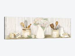 vintage kitchen panel canvas print