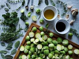 Garlic Herb Roasted Brussels Sprouts W Balsamic Vinegar Homestead And Chill Recipe Roasted Brussel Sprouts Brussel Sprouts Brussel Sprout Recipes Roasted