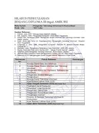 Berbagai jenis tik, baik yang konvensional maupun modern, memiliki karakteristik yang. Ptik Silabus
