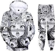 WAWNI New ACG Ahegao Hoodie Set 3D Kawaii O-Face Hoodie Pants Two-Piece  Sweatshirt Set XXS-4XL (3D,XXS) at Amazon Men's Clothing store