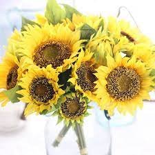Sunflower Bouquet Silk Flower Wedding Bouquet Sunflower Bridal Bouquet Flower Bouquet Wedding
