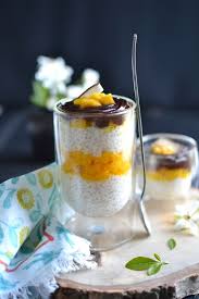 Verrines De Perles Du Japon Mangue Caramelisee Nappage Chocolat Les Recettes De Juliette Nappage Chocolat Alimentation Recette