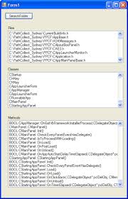 Classes are an expanded concept of data structures: Parse C Header And Cpp Files For Class Names And Their Methods Codeproject