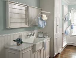 So one day i got a paint brush and started painting all the walls white! 6 Soothing Laundry Room Color Palettes