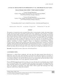 Maybe you would like to learn more about one of these? Pdf A Study Of The Elements Of Depression In All The Bright Places 2015
