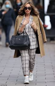 Check out our camel gray selection for the very best in unique or custom, handmade pieces from our shops. Myleene Klass Catches The Eye In A Check Suit And Camel Coat As She Heads To Work Readsector