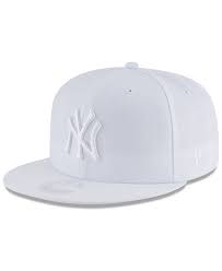 New york yankees cap hat embroidered ny nyc men adjustable curved. New Era New York Yankees White Out 59fifty Fitted Cap Reviews Sports Fan Shop By Lids Men Macy S