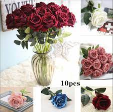 You might be thinking artificial synthetic flowers are available in limitless types, you'll be able to pick more than a few plant life like ivies and garlands, hanging vegetation, bonsai. 10pcs 51cm Long Stem Artificial Rose Flowers Silk Bunch Wedding Home Bouquet Au Party Bestbuy Online Store