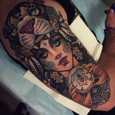 Alluring Neo Traditional Women Tattoos By Vitaly Morozov Neo Traditional Tattoo Traditional Tattoo Woman Neo Traditional
