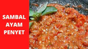 Sambal Ayam Penyet Resepi Masakan Tradisi Makanan Resep Ayam