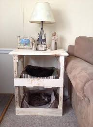 Pallet Nightstand Cat Bed Diy Pallet Furniture Pallet Diy Diy Pallet Projects