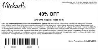 Michaels Coupon 40 Off With Coupon Groupon Michaels Coupon Free Printable Coupons Printable Coupons