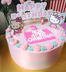 Ada ka patut hello kitty kaler cream.mcm pakai foundation pulak. Kek Hello Kitty