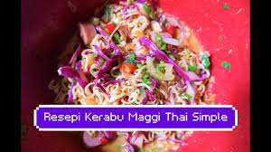 Semoga dalam rahmat dan keampunan allah sentiasa. Resepi Kerabu Maggi Thai Simple Hostel Version Youtube