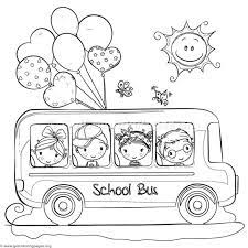 Free Download Children School Bus Coloring Pages Coloring Coloringbook Coloringpages Cars Coloring Pages School Bus Drawing Bus Drawing