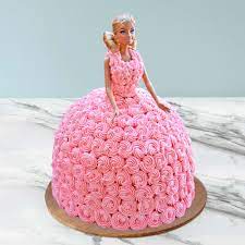 Moist layers packed with sweet. Barbie Birthday Cake Online For Girls Buy Send Barbie Doll Cakes Igp