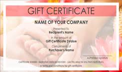 nail salon gift certificate templates