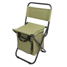 Folding Chair W Thermal Insulated Bag Picnic Chairs Camping Chairs Backpack Storage