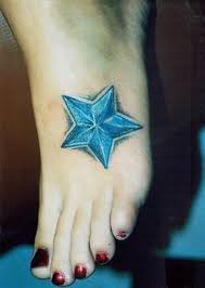 The nautical star tattoo simply means that the person who is having this tattoo is either a member or a supporter of the marine corps of the us navy. Star Tattoos On Foot Nautical Star Tattoo Designs For Foot