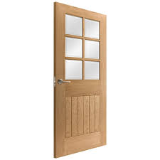 Not only will one of the internal doors with glass 9add natural light to your space, but it will also make the space feel open and airy. Liberty Doors Internal Oak Unfinished Cottage 6l Bevelled Clear Glass Door At Leader Doors