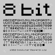 8 Bit Font Pixel Font Pixel Tattoo Pixel