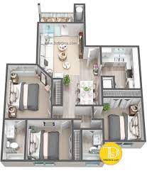 Close global shortcuts h open/close this help i show info about selected component d 3d Floor Plan 3 Bedrooms In Florida Small Apartment Floor Plans House Construction Plan House Layout Plans