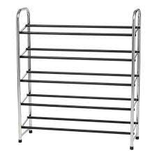 Organize and optimize any space buy online get free delivery on orders $45+. Iris 5 Tier Supreme Metal Shoe Rack Silver Target