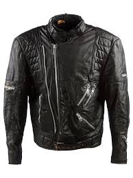 Vintage Hein Gericke Cruiser Biker Jacket L Regular Fit Size Size L Colour Black And Made From 100 Cowhide Leather With With Black Quilted Lining And And