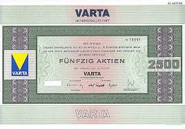 Für 2020 wird ein konzernumsatz. Lot Varta Ag