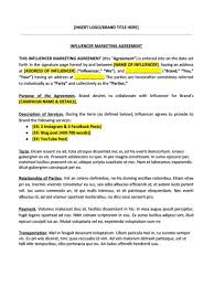 We did not find results for: Free Influencer Collaboration Agreement Template Contract Bonsai