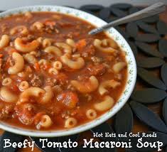 Beefy Tomato Macaroni Soup Recipe Recipe Macaroni Soup Recipes Tomato Macaroni Soup Recipe Recipes