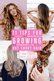 11 Tips For Growing Out Short Hair Stop Breakage And Start Growing Growing Out Short Hair Styles Help Hair Grow Growing Short Hair